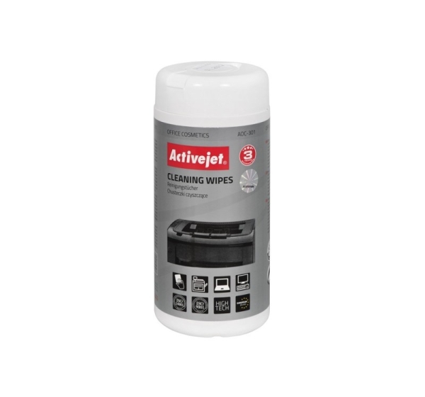 Activejet AOC-301 Universal cleaning wipes 100 pcs.