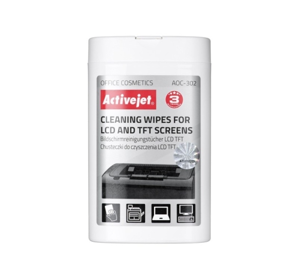 Activejet AOC-302 LCD matrix wipes 100 pcs.