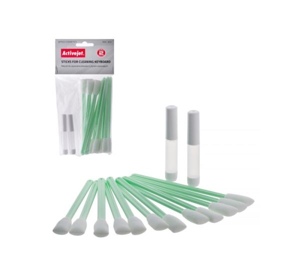 Activejet AOC-303 sticks for cleaning keyboards (12 pcs) with liquid