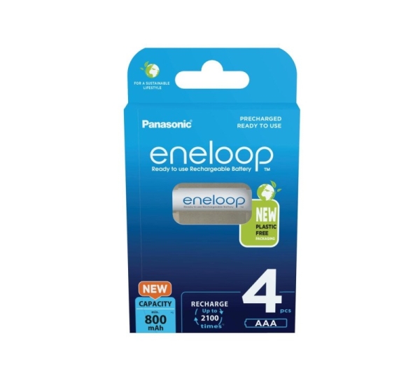 Rechargeable batteries PANASONIC ENELOOP AAA 800 mAh 4 szt (BK-4MCDE/4CP)