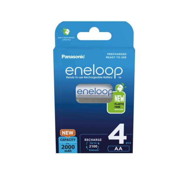Rechargeable batteries PANASONIC ENELOOP AA 2000 mAh 4 szt (BK-3MCDE/4CP)