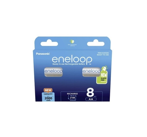 Rechargeable batteries PANASONIC ENELOOP AA 2000 mAh 8 szt (BK-3MCDE/8HH)