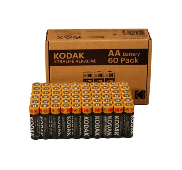 Kodak XTRALIFE alkaline AA battery (60 pack)