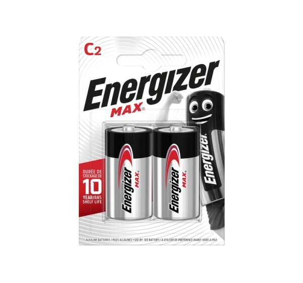 ENERGIZER BATTERY MAX C LR14. 2 pcs. ECO package