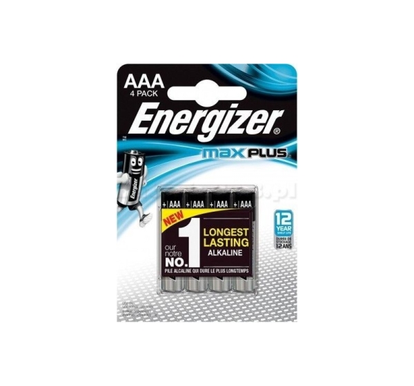 ENERGIZER BATTERY MAX PLUS AAA LR03, 4 ECO
