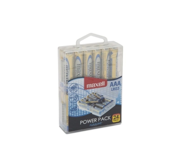 MAXELL battery Alkaline LR03, VALUE BOX 24 pcs.