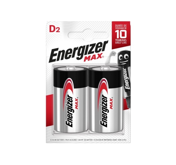 ENERGIZER BATTERY MAX D LR20, 2 pcs. ECO packaging