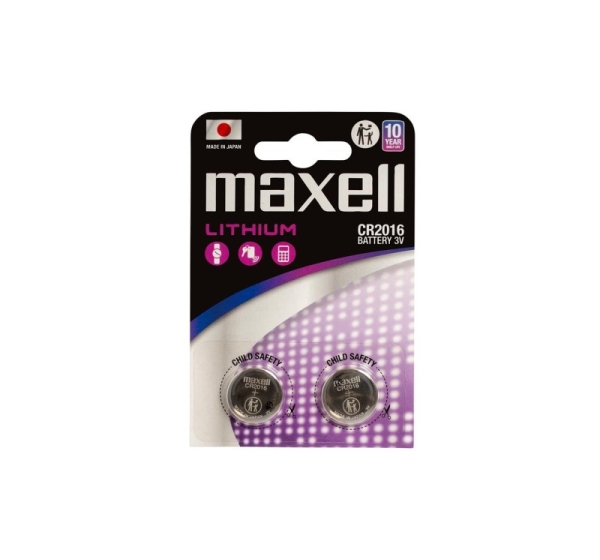 MAXELL Lithium battery LITHIUM CR2016 2 pcs. 3V