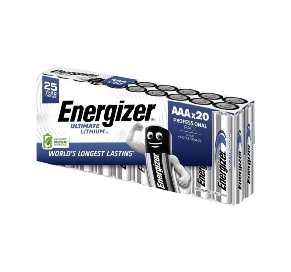 Energizer Ultimate Lithium L92 Micro AAA Batterie 20er Box