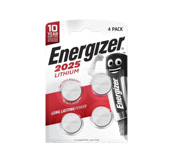 ENERGIZER BATTERIES SPECIALIZED CR2025 4 PIECES