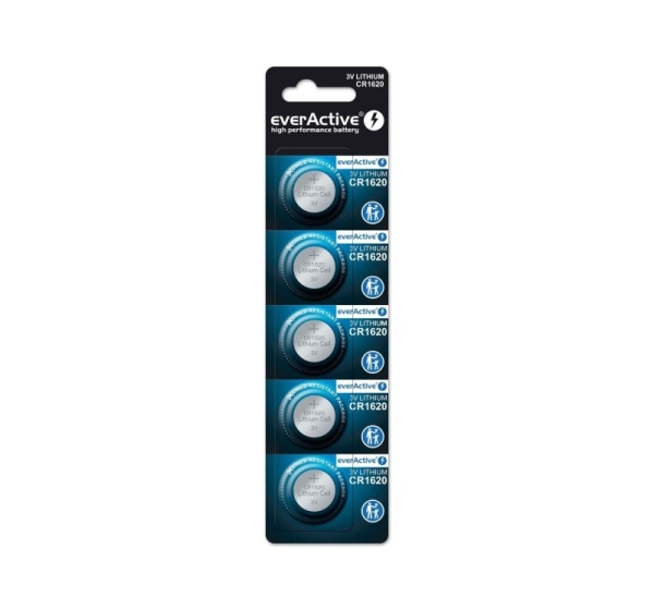Lithium battery mini everActive CR1620 5 pcs.