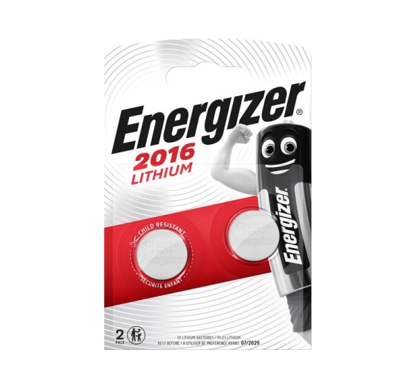ENERGIZER BATTERIES SPECIALIZED CR2016 2 PIECES