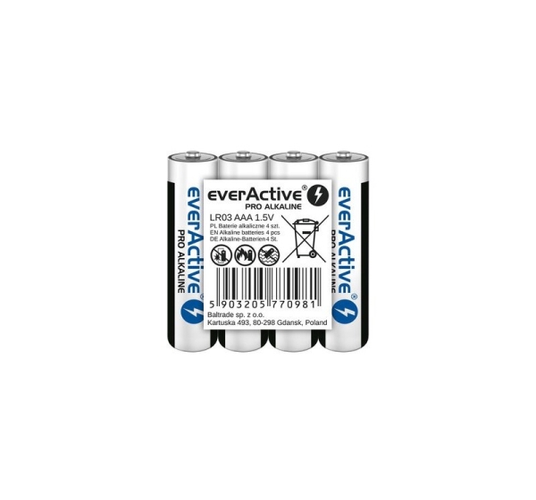 Alkaline batteries AAA / LR03 everActive Pro 4 pcs
