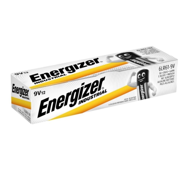 ENERGIZER BATTERIES INDUSTRIAL PRO 6LR61 9V 12 PCS