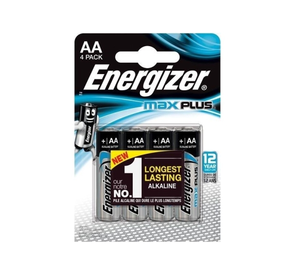 ENERGIZER BATTERY MAX PLUS AA LR6, 4 ECO