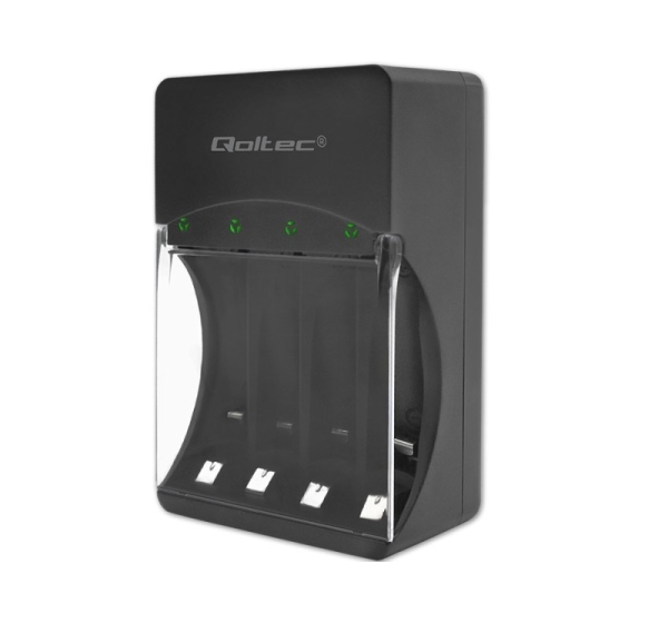 Qoltec 50653 Battery Charger for Ni-MH type R03/AAA R6/AA