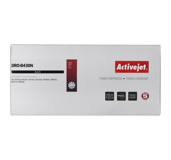 Activejet DRO-B430N drum (replacement OKI 43979002; Supreme; 25000 pages, black)