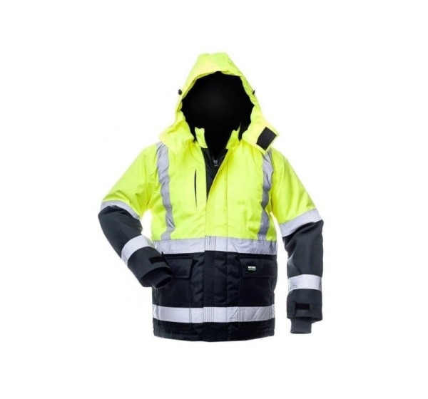 JACKET CANVAS HI-VIS WJ-8946 YEL/BLU XXL
