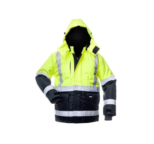 JACKET CANVAS HI-VIS WJ-8946 YEL/BLU M
