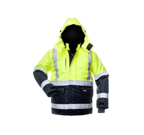JACKET CANVAS HI-VIS WJ-8946 YEL/BLU 3XL