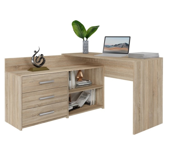 Topeshop DANY SONOMA KPL computer desk Oak colour