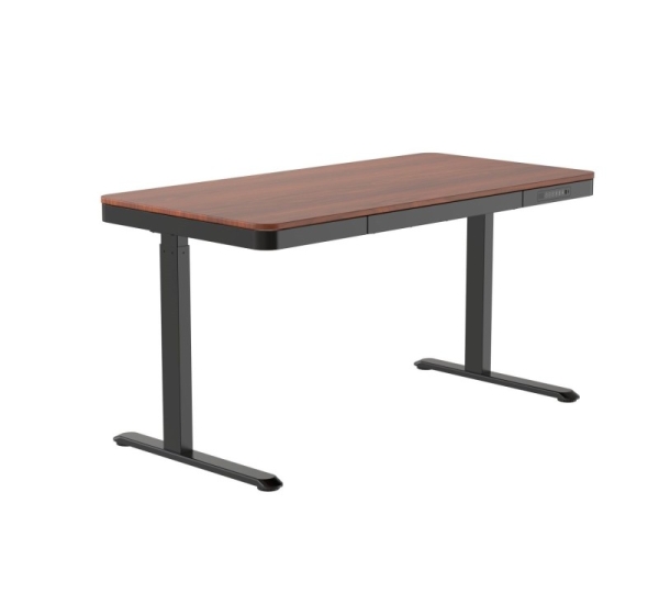 ACTIVEJET desk with electric height adjustment 120x60 ET119S black/walnut