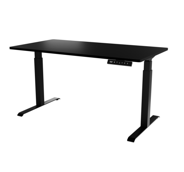 Desk with electric height adjustment MOON LONG 150x80x72-120 black