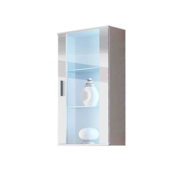 Cama hanging display cabinet SOHO white/white gloss
