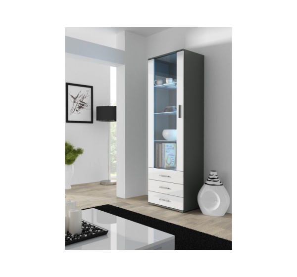 Cama display cabinet SOHO S1 grey/white gloss