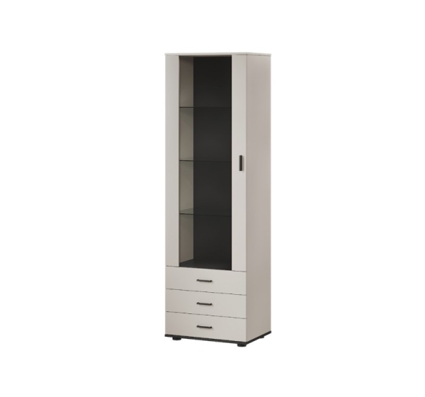Cama S1 SOHO display cabinet 60x41x192 cashmere + black