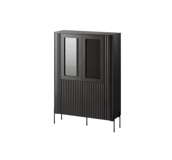 Cama VERA display cabinet 110x40x160 matt black