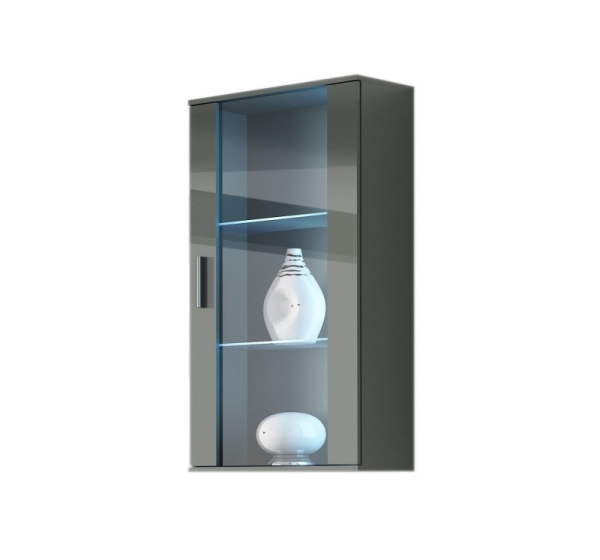 Cama hanging display cabinet SOHO grey/grey gloss