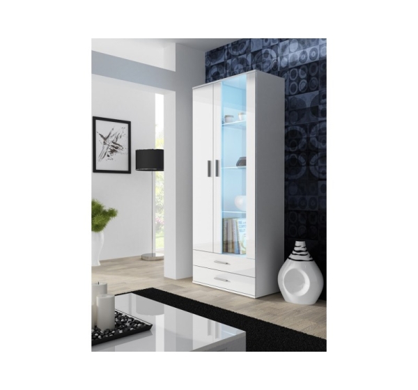 Cama display cabinet SOHO S6 2D2S white/white gloss