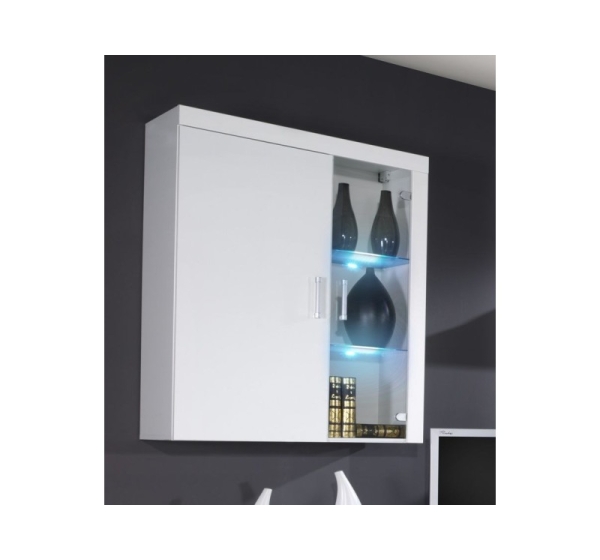 Cama hanging display cabinet SAMBA white/white gloss