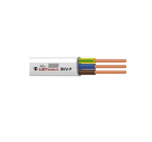 CABLE BVV-P 3X2.5 WHITE 25M