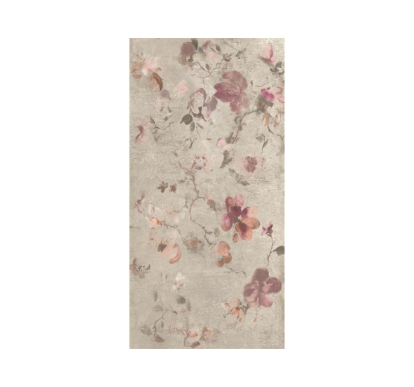 DEC TILE FLOWER GREY 60X120 (1.44)