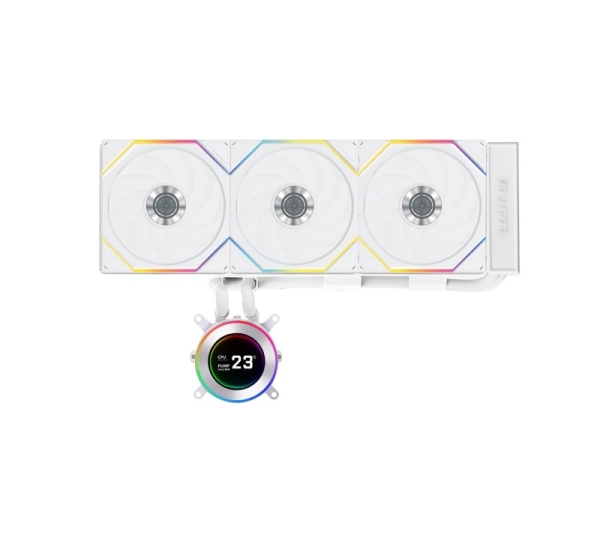 Lian Li GA II Hydroshift II LCD-C 360TL Processor All-in-one liquid cooler 12 cm White 1 pc(s)
