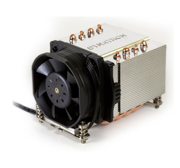 Dynatron A24 computer cooling system Processor Cooler 6 cm Black, Silver 1 pc(s)