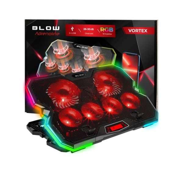 6 FAN VORTEX RGB Laptop Cooling Pad