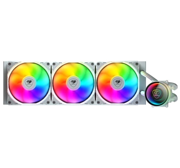COUGAR CPU Water Cooling, Poseidon Elite 360, ARGB, White