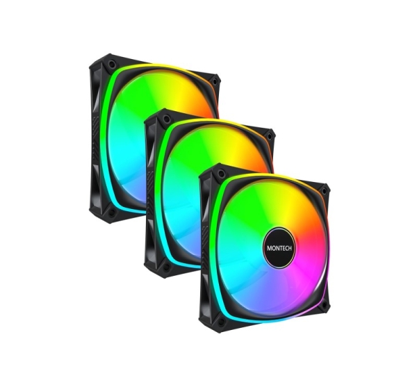 Montech RX120 PRO Computer case Fan 12 cm White 3 pc(s)