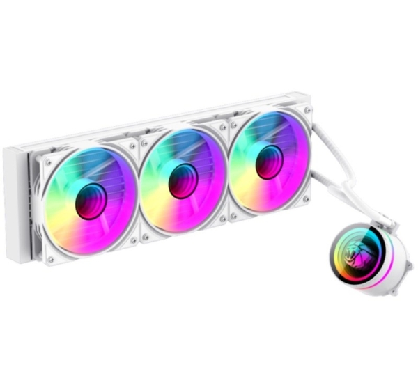 GameMax ICEBURG 360 INFINITY WH computer cooling system Processor All-in-one liquid cooler 12 cm White 1 pc(s)