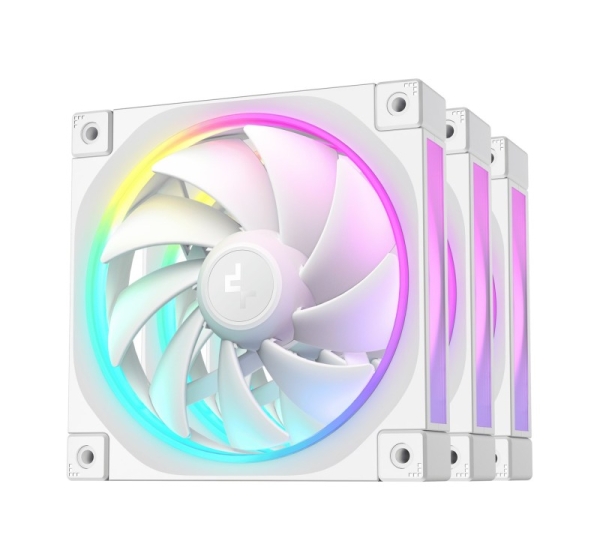 DeepCool FL12 WH-3 in 1 Computer case Fan 12 cm White 3 pc(s)