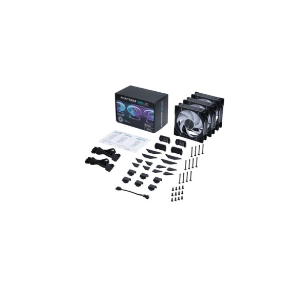 Phanteks D30 120mm PWM Fan, DRGB, Bla