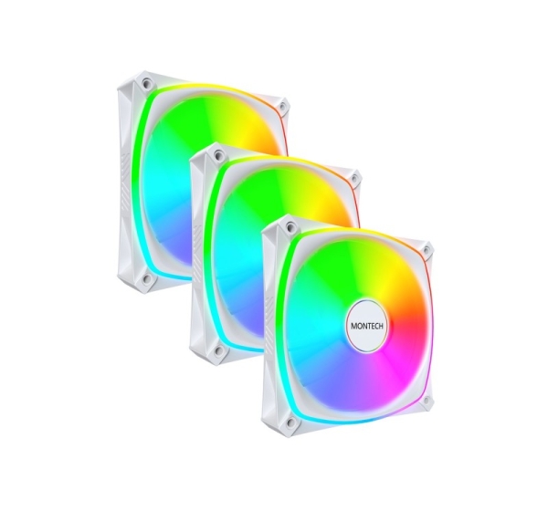 Montech RX120 PRO Computer case Fan 12 cm White 3 pc(s)