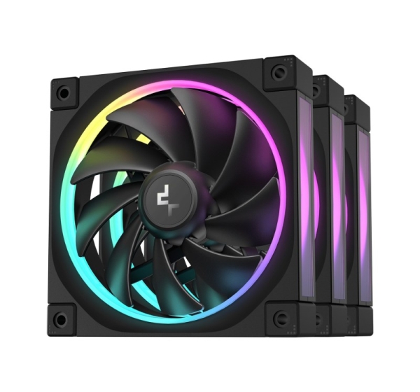 DeepCool FL12-3 in 1 Computer case Fan 12 cm Black 3 pc(s)