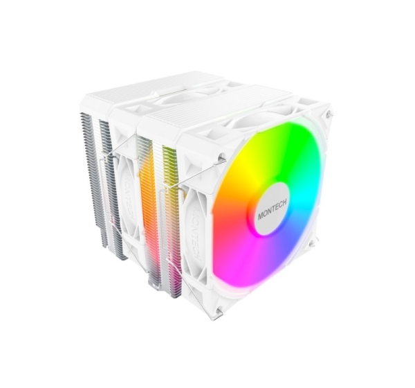 Montech NX600 ARGB Processor Air cooler 12 cm White 1 pc(s)