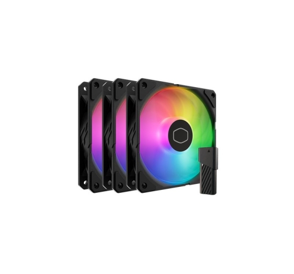 Cooler Master SickleFlow Edge 120 ARGB 3-Pack Fan Kit Computer case 4.72" (12 cm) Black 1 pc(s)