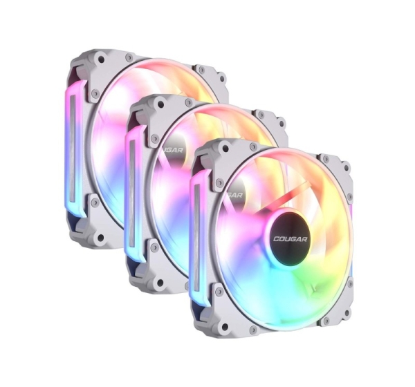 COUGAR Case Fan Apolar 120 ARGB, Reverse Blade, White (3 in one package)