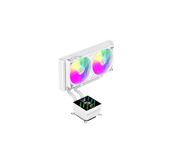 Gamemax CPU Liquid Cooler | GLACIER 240 LCD WH | White